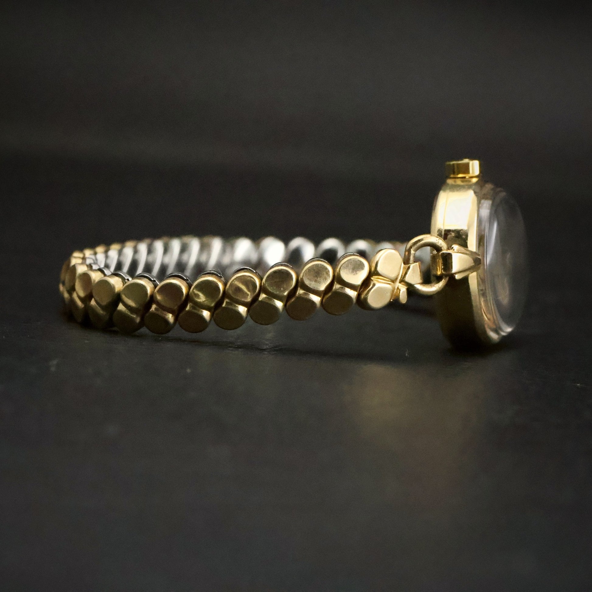 Omega Ladies Cocktail Watch | Solid 14K Gold Case | Roman Dial | Circa 1940, view 8