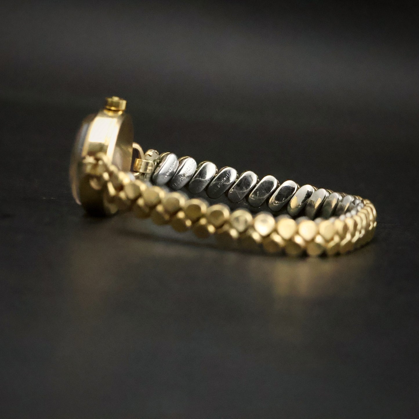 Omega Ladies Cocktail Watch | Solid 14K Gold Case | Roman Dial | Circa 1940, view 10