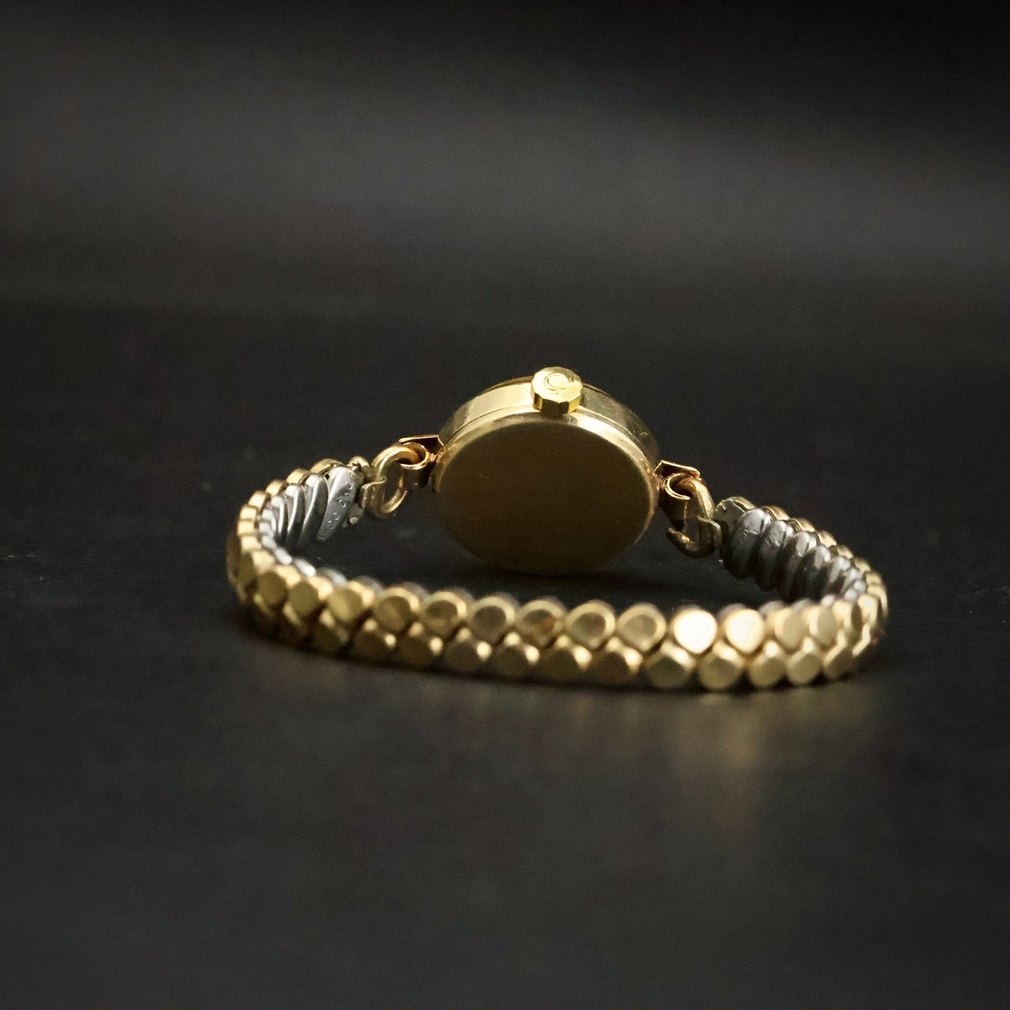 Omega Ladies Cocktail Watch | Solid 14K Gold Case | Roman Dial | Circa 1940, view 11