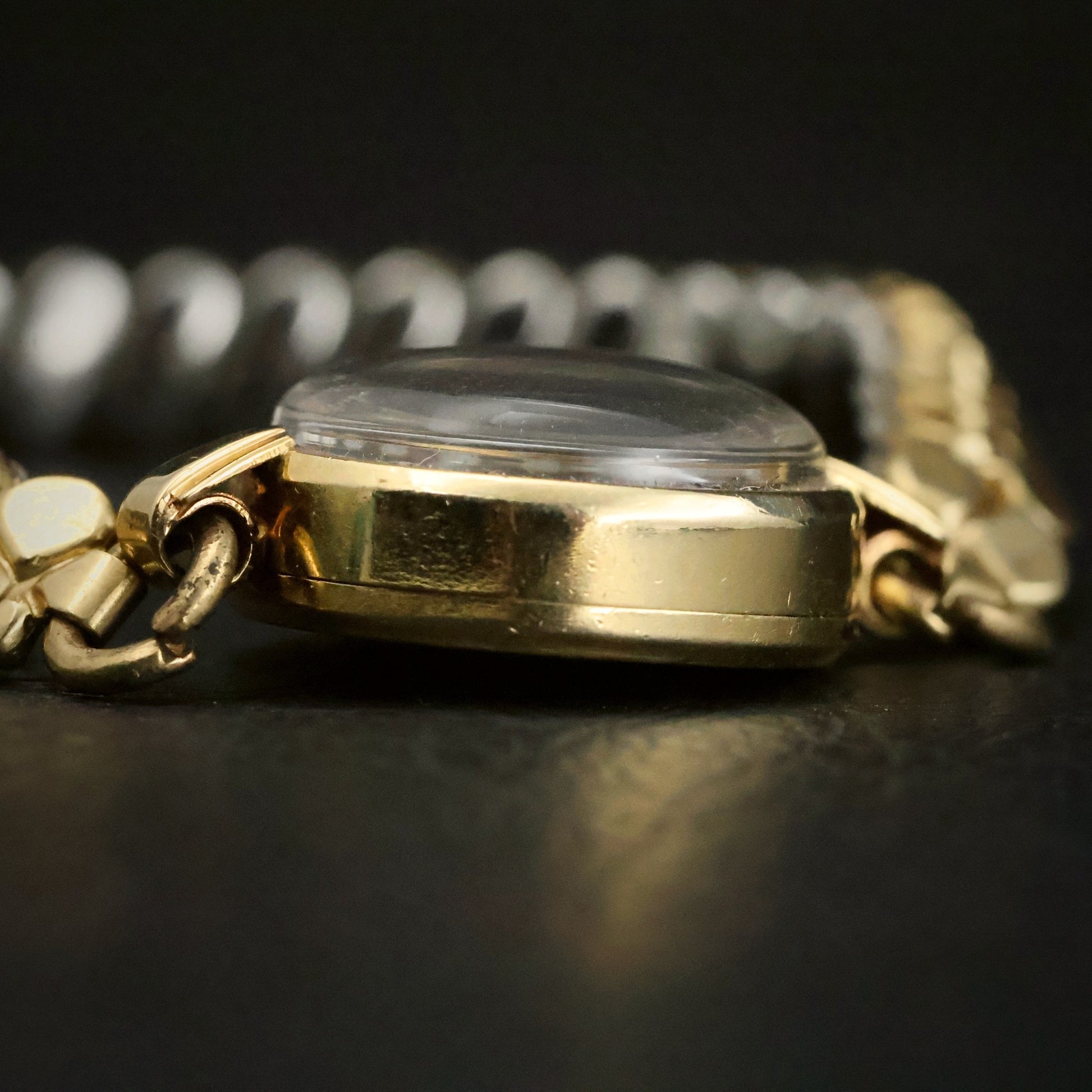 Omega Ladies Cocktail Watch | Solid 14K Gold Case | Roman Dial | Circa 1940, view 12