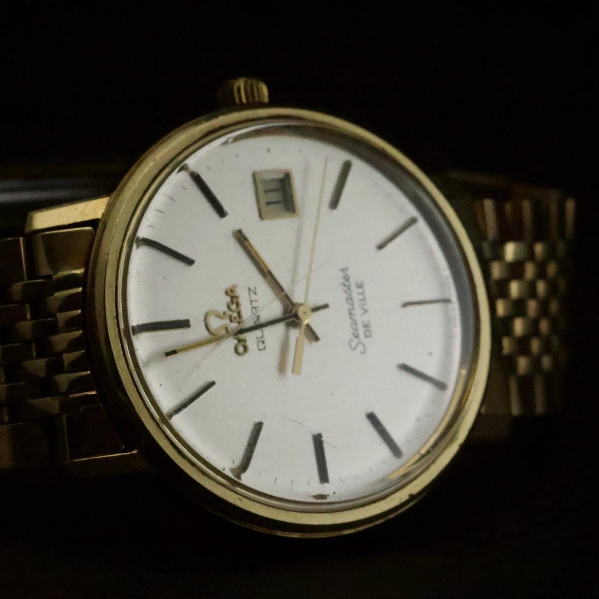 Omega Seamaster De Ville | Quartz | 10K Gold Filled | Named 1979 Service Award, view 2