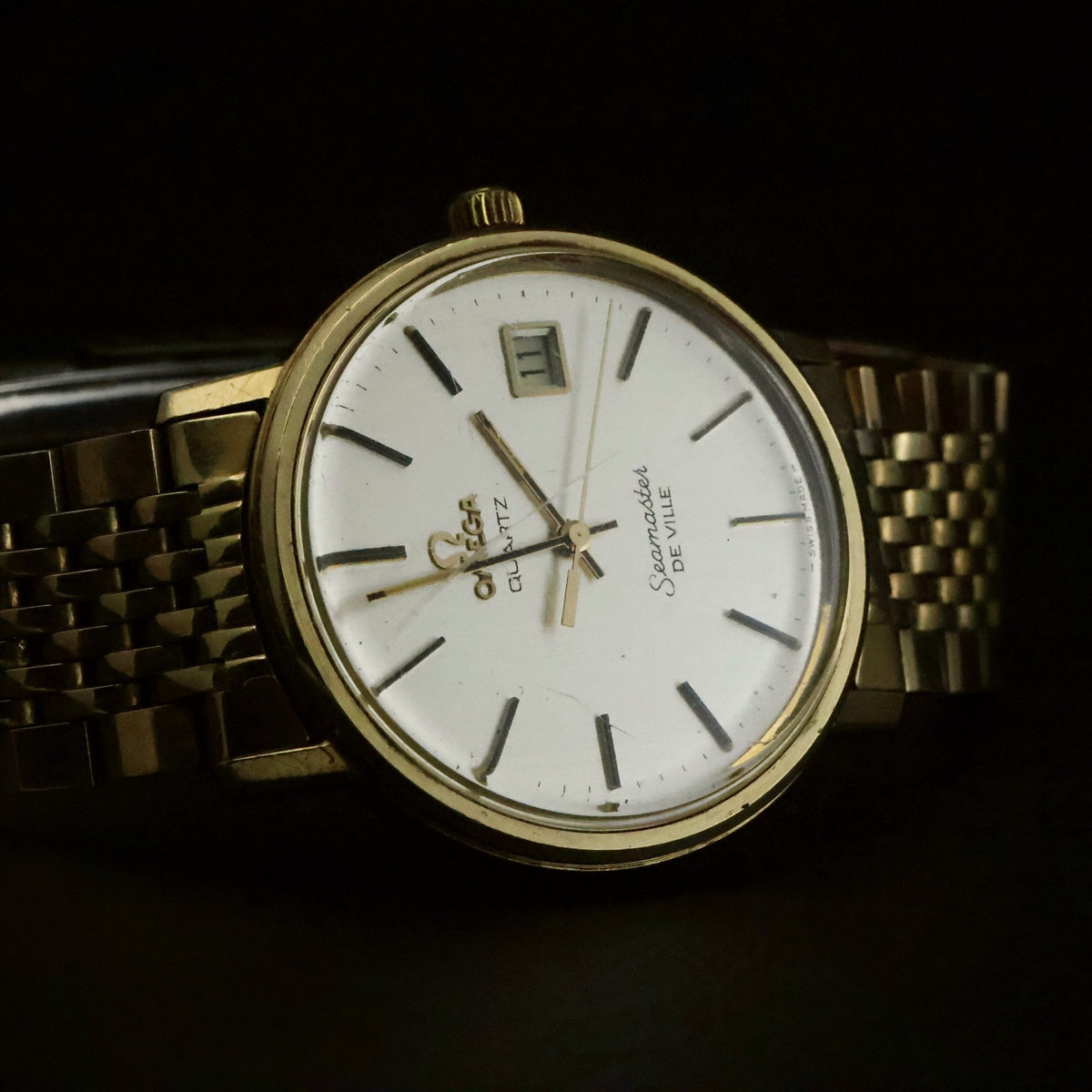Omega Seamaster De Ville | Quartz | 10K Gold Filled | Named 1979 Service Award, view 3