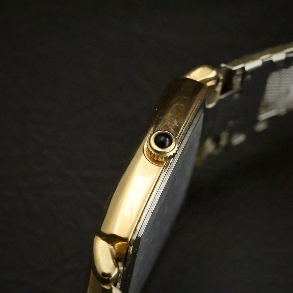 Longines Quartz | Silver Linen Dial | Gold-Tone Cushion | Named 1981 Service Award, view 10
