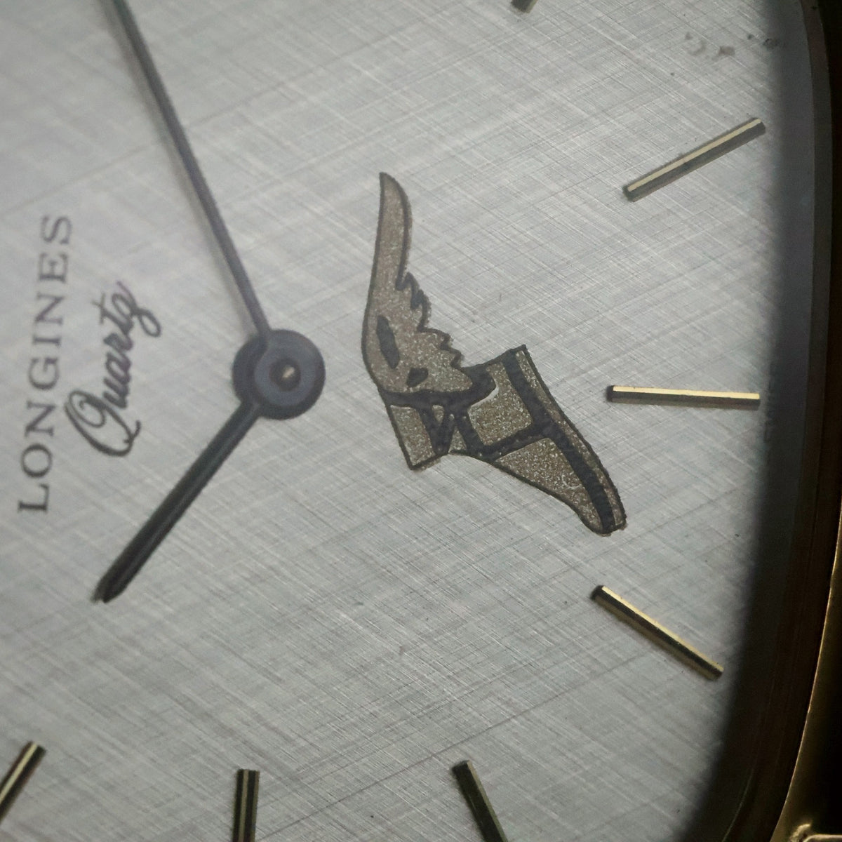 Longines Quartz | Silver Linen Dial | Gold-Tone Cushion | Named 1981 Service Award, view 12