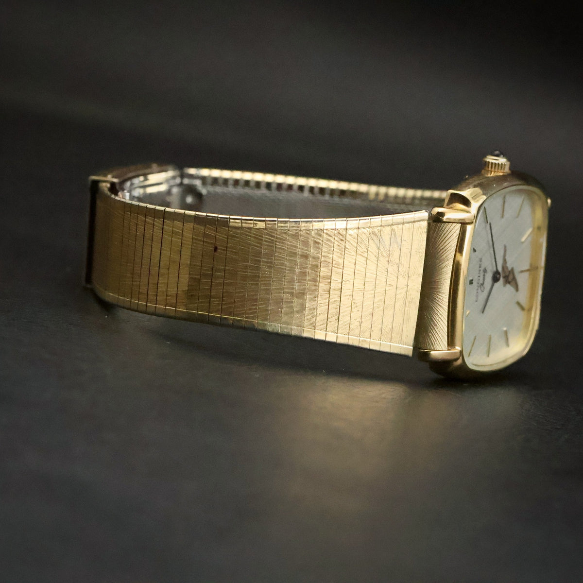 Longines Quartz | Silver Linen Dial | Gold-Tone Cushion | Named 1981 Service Award, view 14