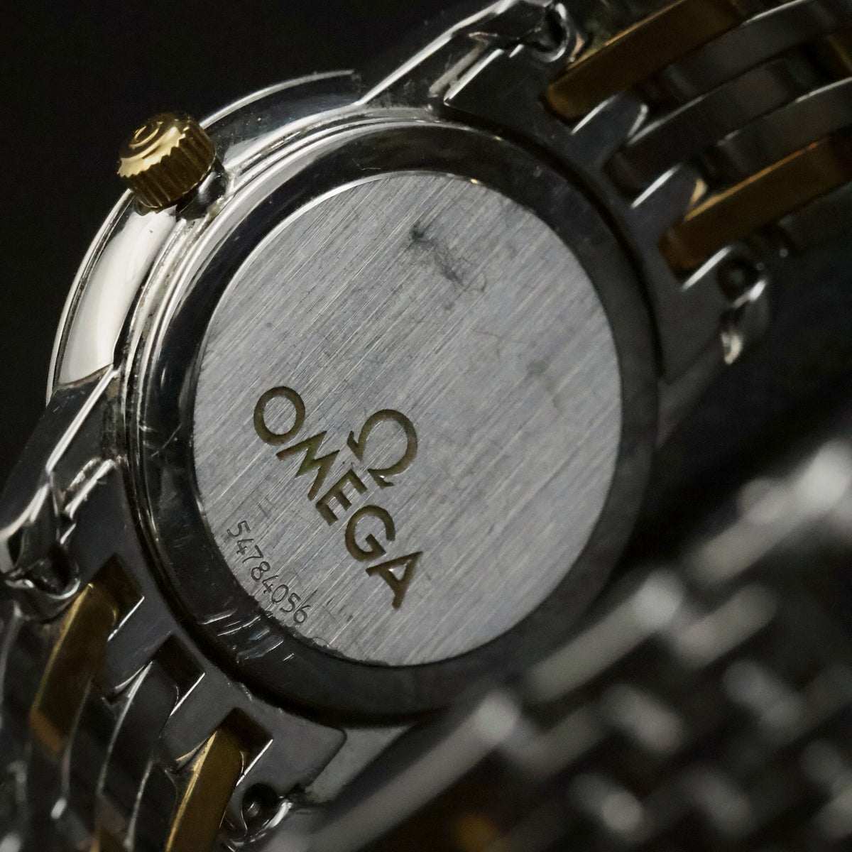 Omega De Ville | Ladies Quartz | Two-Tone Steel and Gold | Silver Baton Dial, view 8