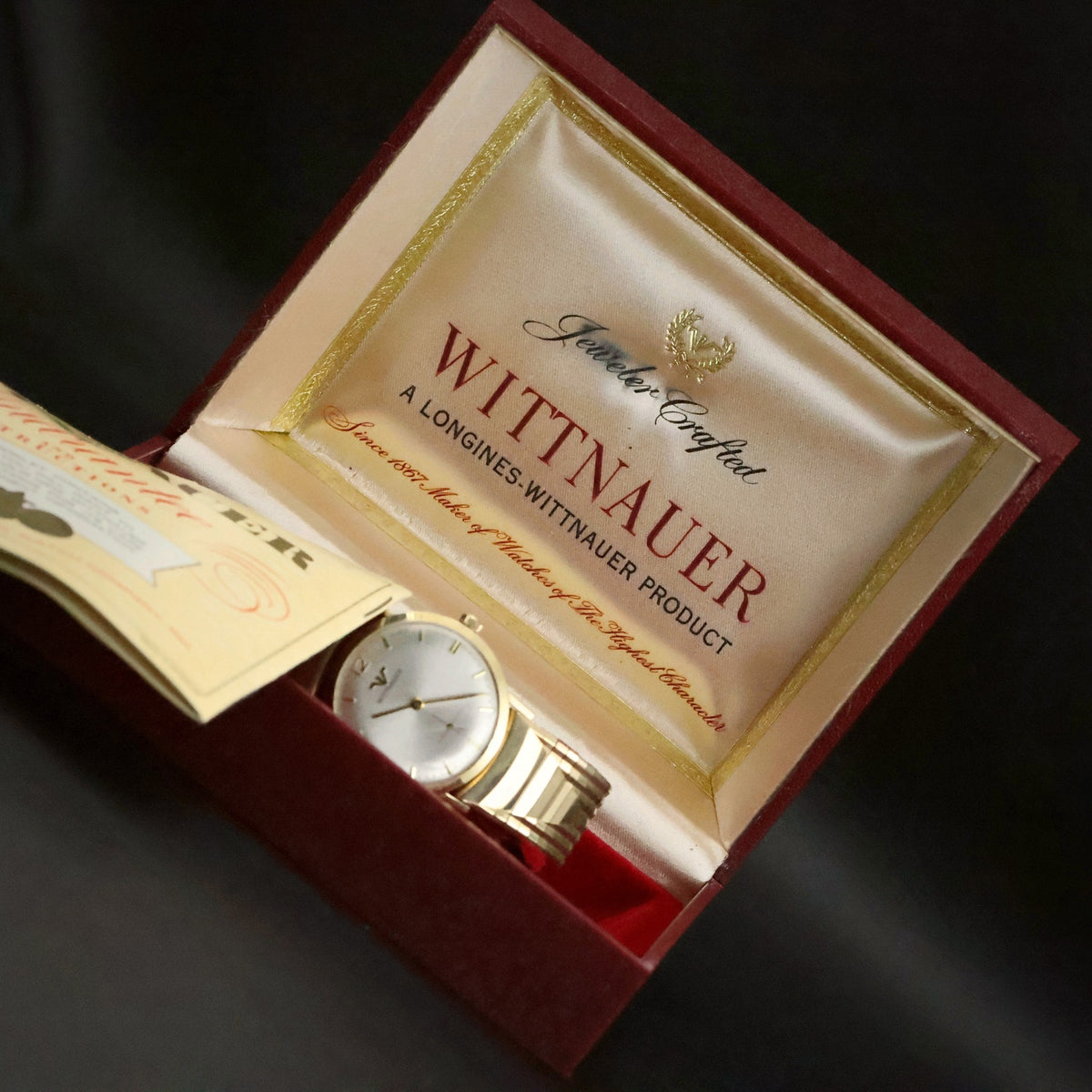 Wittnauer | Silver Dial | 10K Rolled Gold Plate | Boxed with Guarantee Booklet, view 3