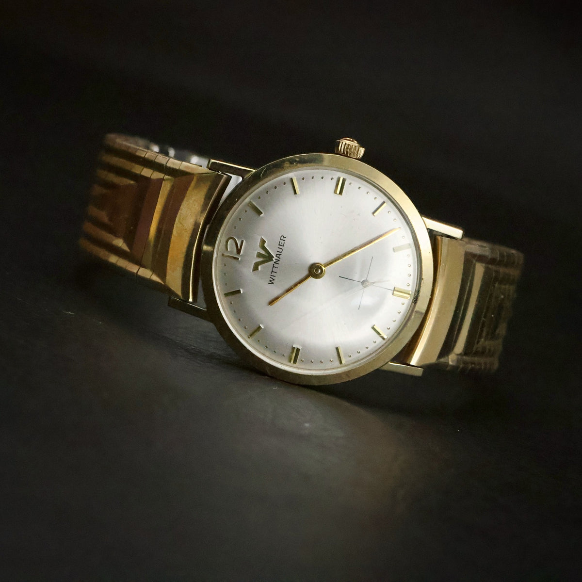 Wittnauer | Silver Dial | 10K Rolled Gold Plate | Boxed with Guarantee Booklet, view 4