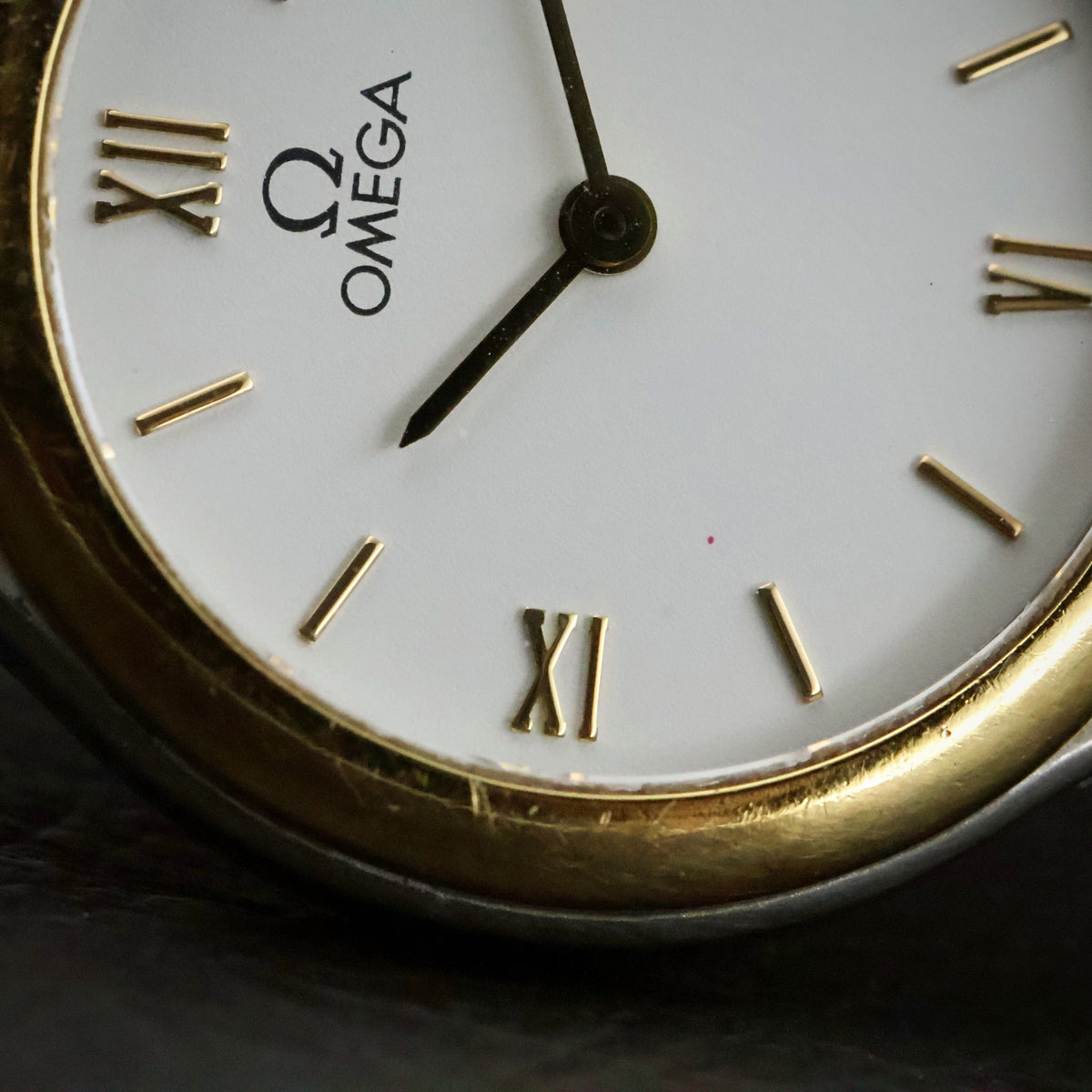Omega De Ville | Ladies Quartz | Two-Tone | White Roman Dial | Full Set, view 12