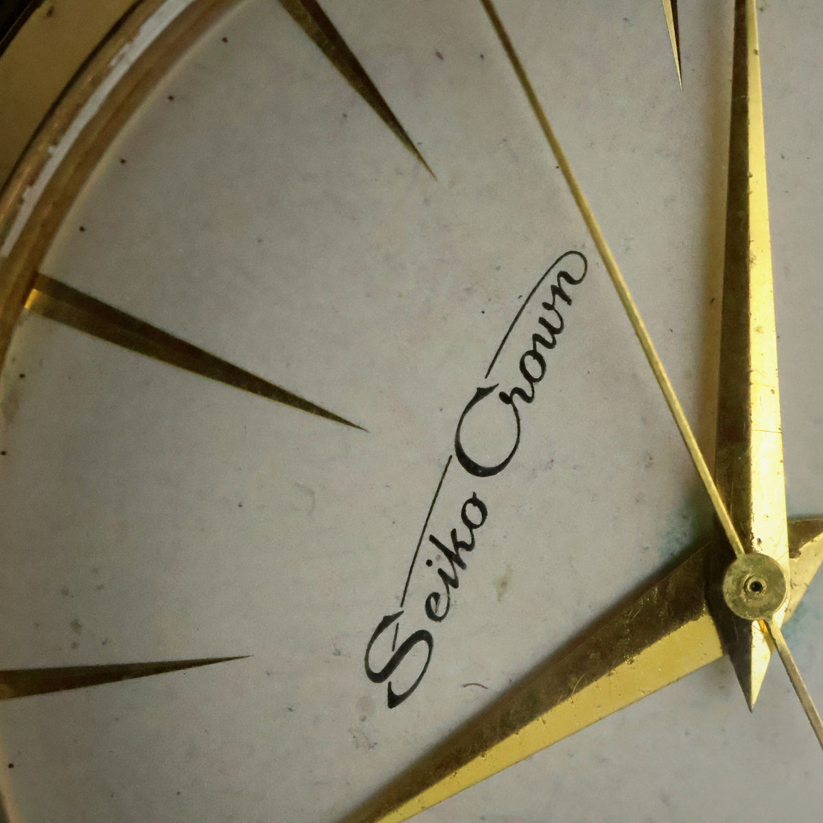 Seiko Crown | Silver Dial | Gold-Plated | Manual Wind | Diashock 19 Jewels, view 5