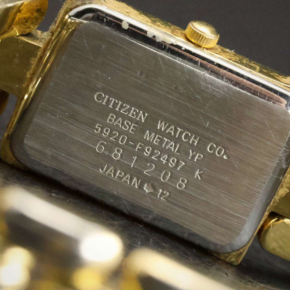 Citizen Elegance | Two-Tone Roman Dial | Gold-Tone Rectangular | Fancy-Link Bracelet, view 10