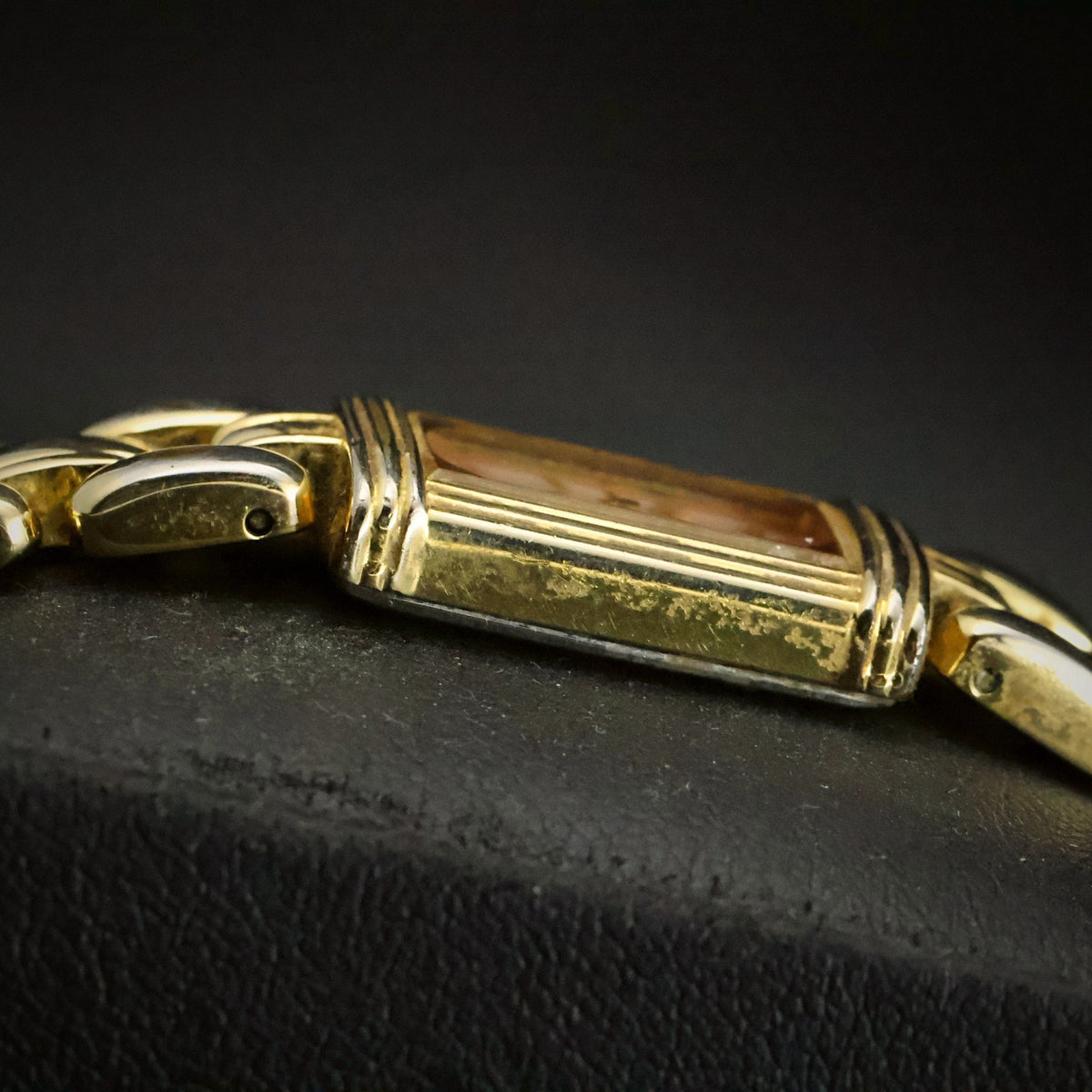 Citizen Elegance | Two-Tone Roman Dial | Gold-Tone Rectangular | Fancy-Link Bracelet, view 11