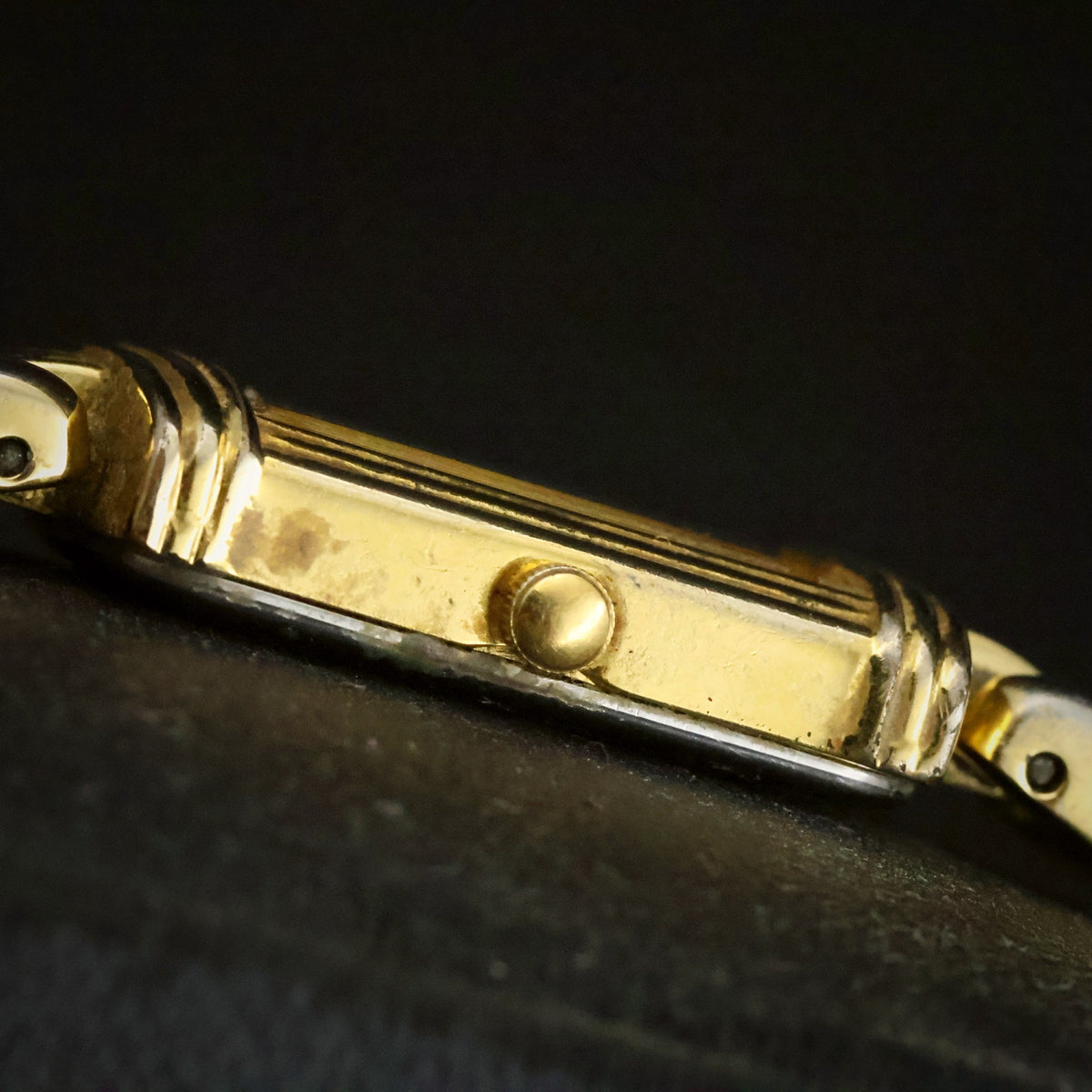 Citizen Elegance | Two-Tone Roman Dial | Gold-Tone Rectangular | Fancy-Link Bracelet, view 12