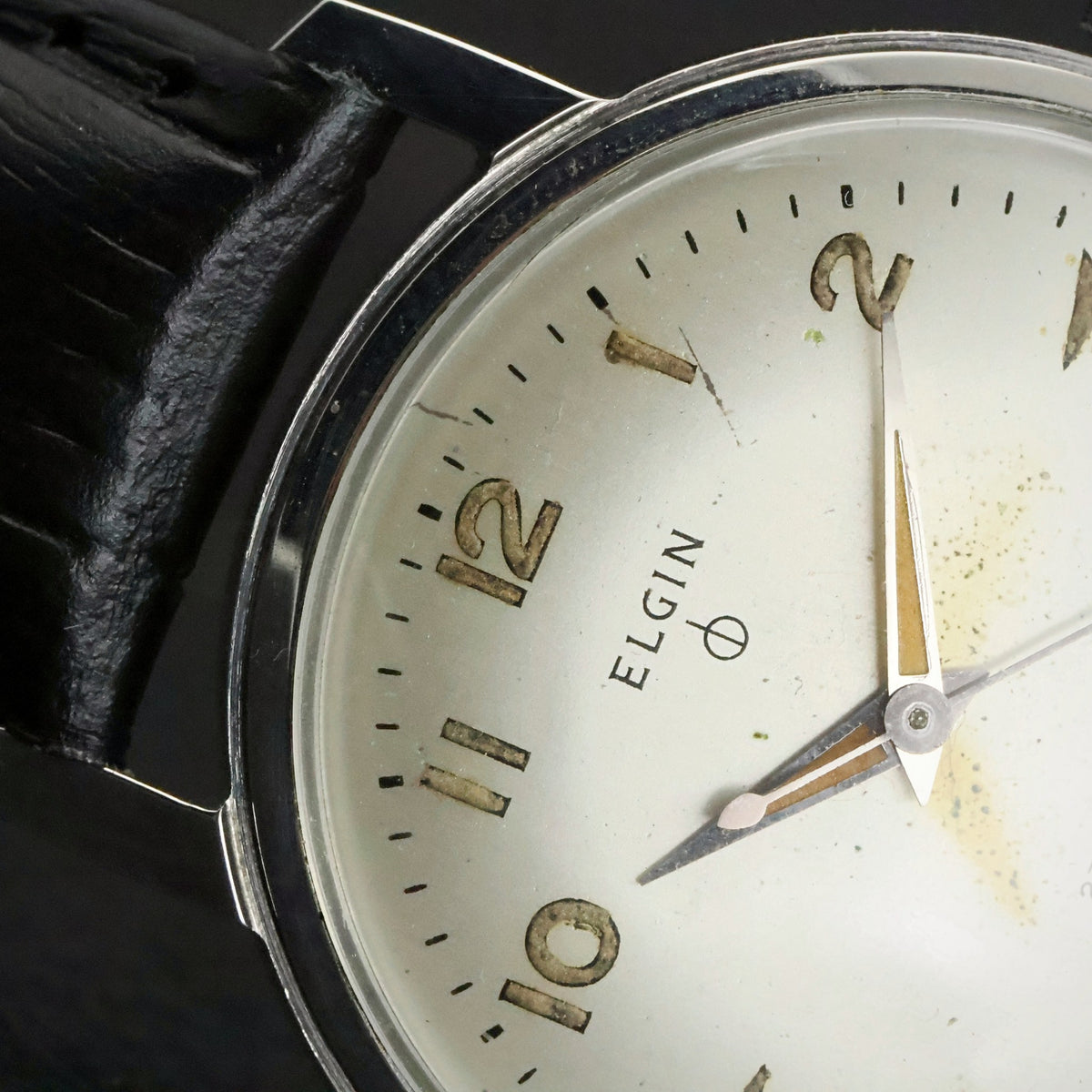Elgin Durapower | Silver Arabic Dial | 27 Jewels Self Winding | Stainless Steel, view 3