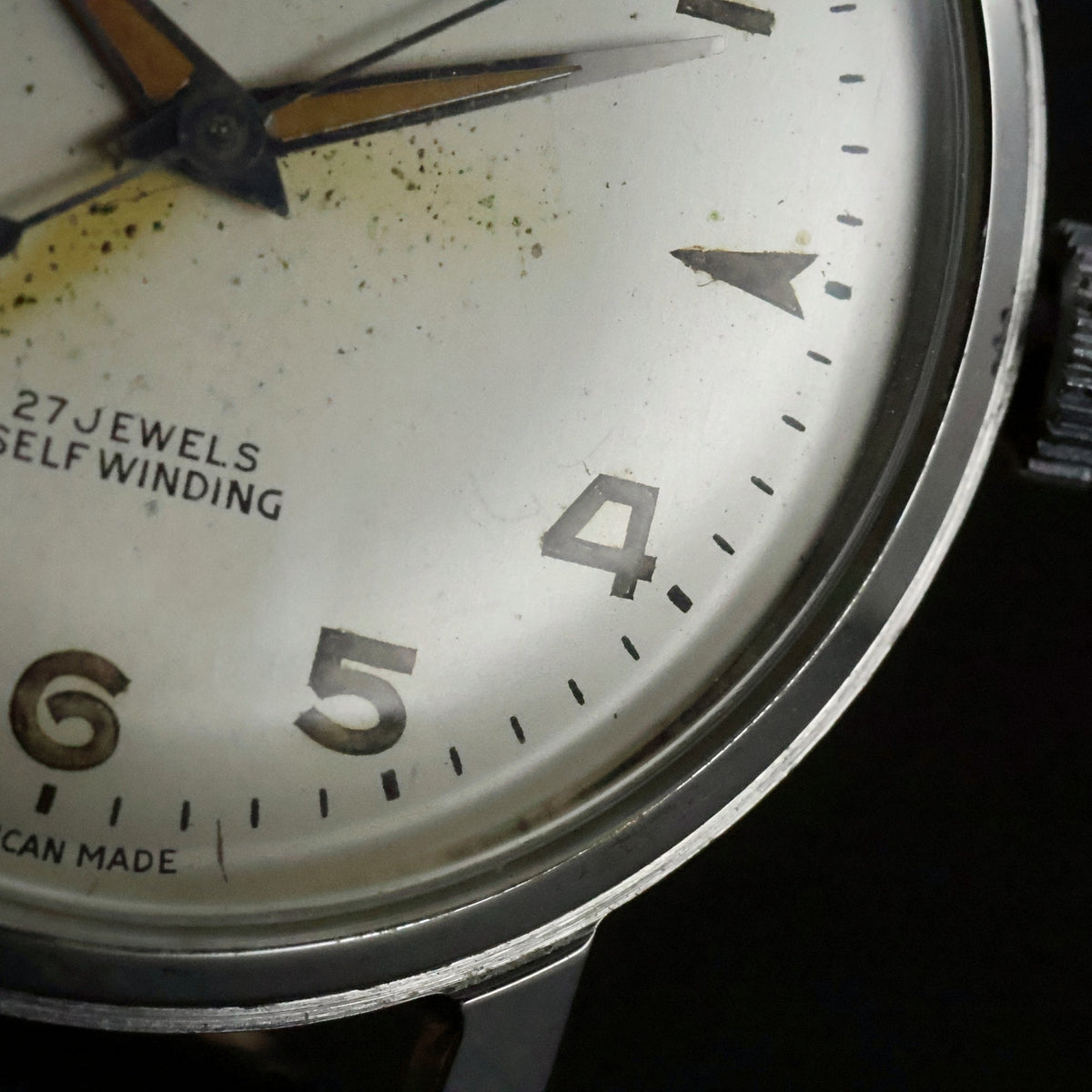 Elgin Durapower | Silver Arabic Dial | 27 Jewels Self Winding | Stainless Steel, view 9