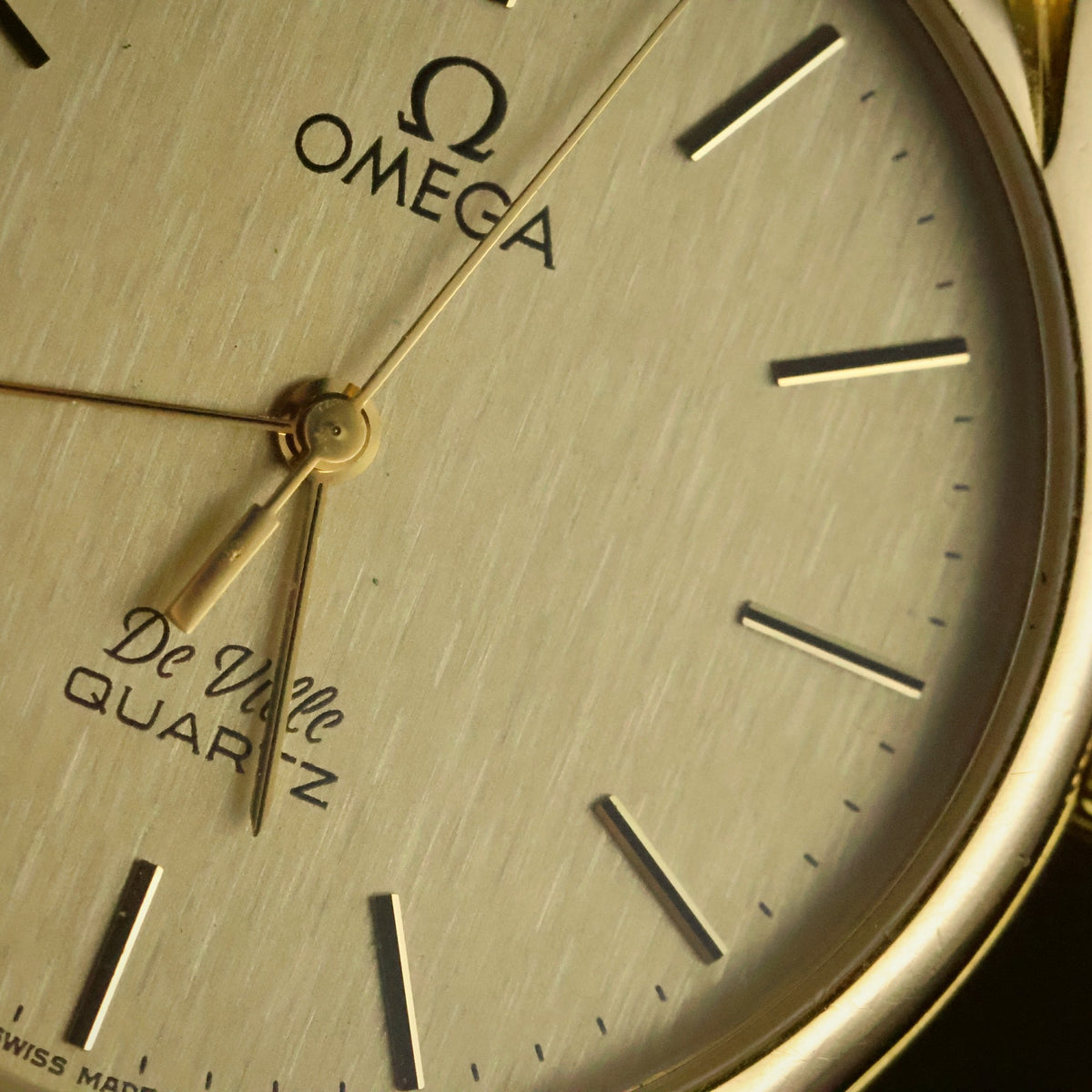 Omega De Ville | Champagne Dial | Gold-Plated | Quartz | Flared Lugs, view 13