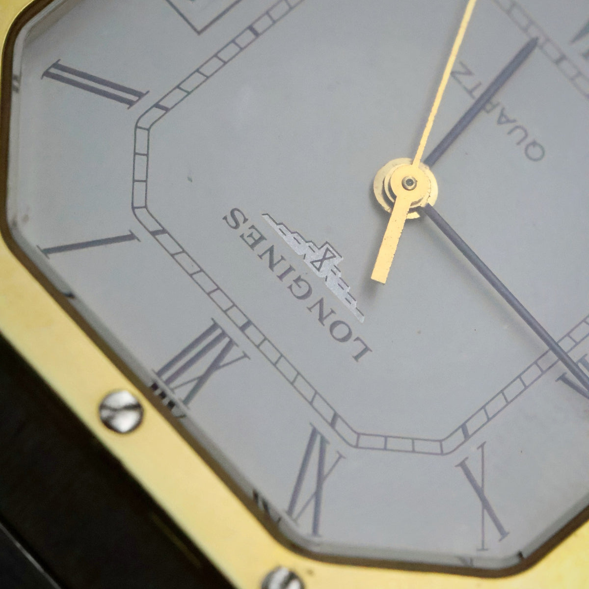 Longines Quartz | Octagonal Two-Tone | White Roman Dial | Integrated Bracelet, view 6