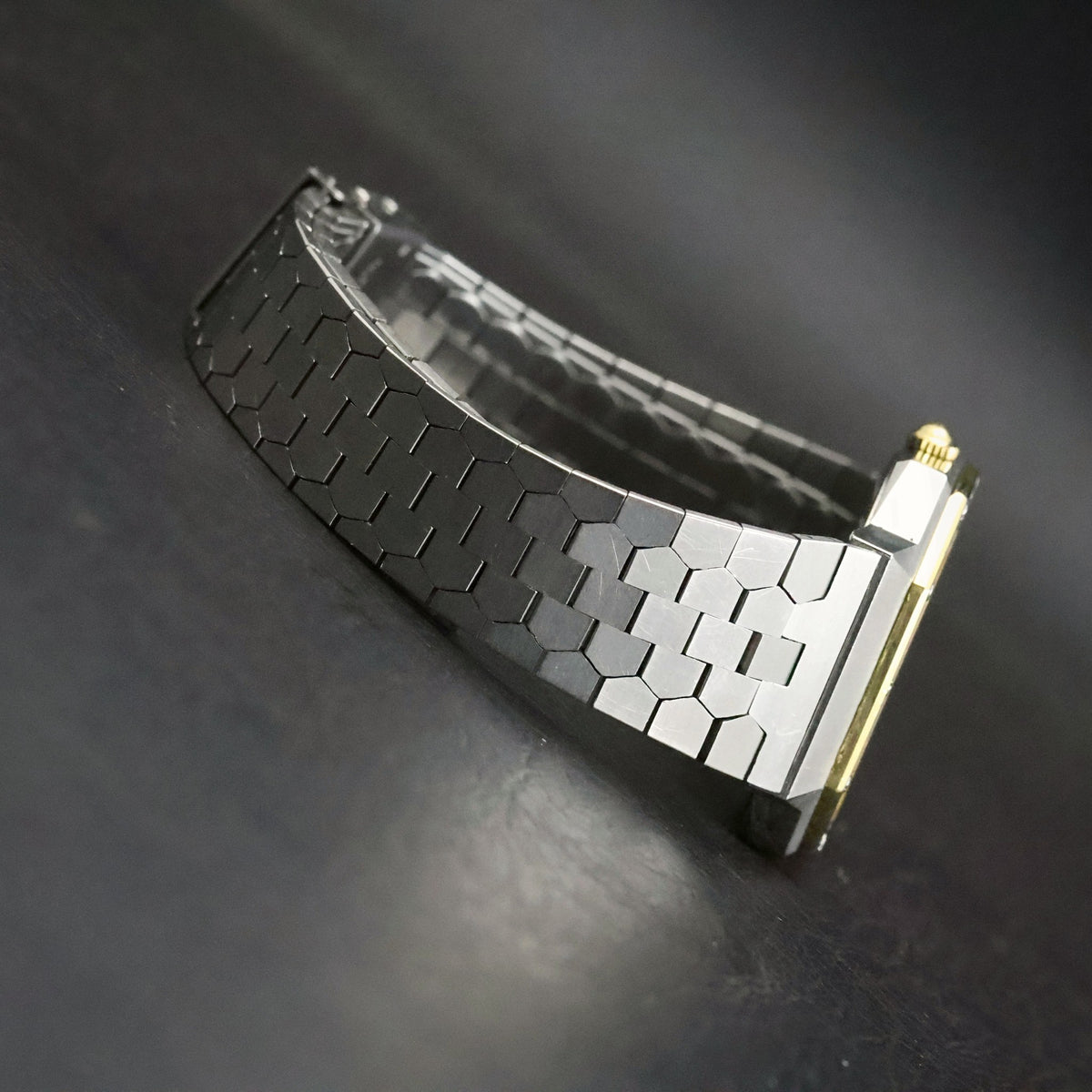 Longines Quartz | Octagonal Two-Tone | White Roman Dial | Integrated Bracelet, view 18