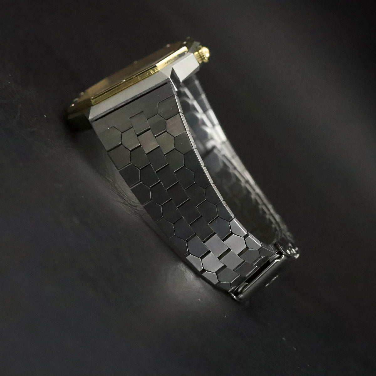 Longines Quartz | Octagonal Two-Tone | White Roman Dial | Integrated Bracelet, view 19