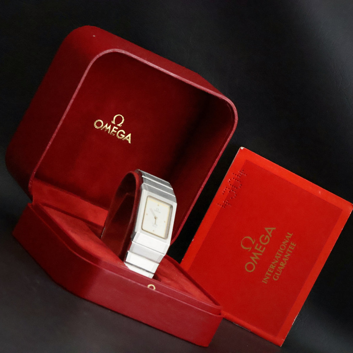 Omega De Ville Design | Steel Rectangular | Full Set | Matching 1984 Guarantee, view 6