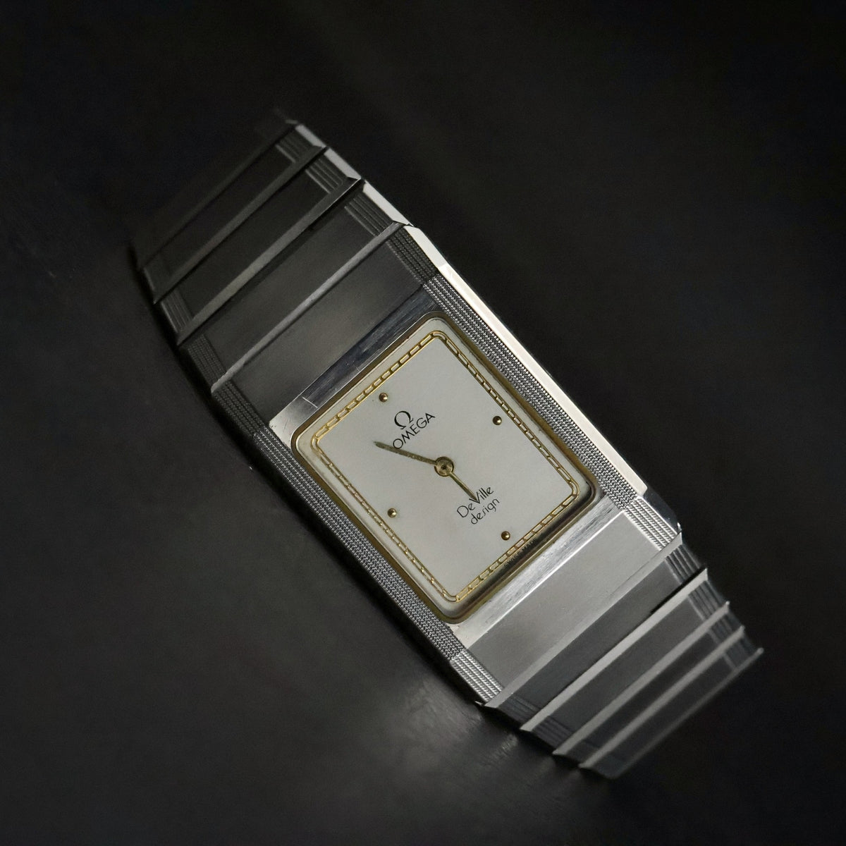Omega De Ville Design | Steel Rectangular | Full Set | Matching 1984 Guarantee, view 11