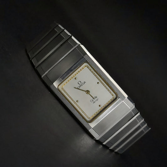 Omega De Ville Design | Steel Rectangular | Full Set | Matching 1984 Guarantee, view 11