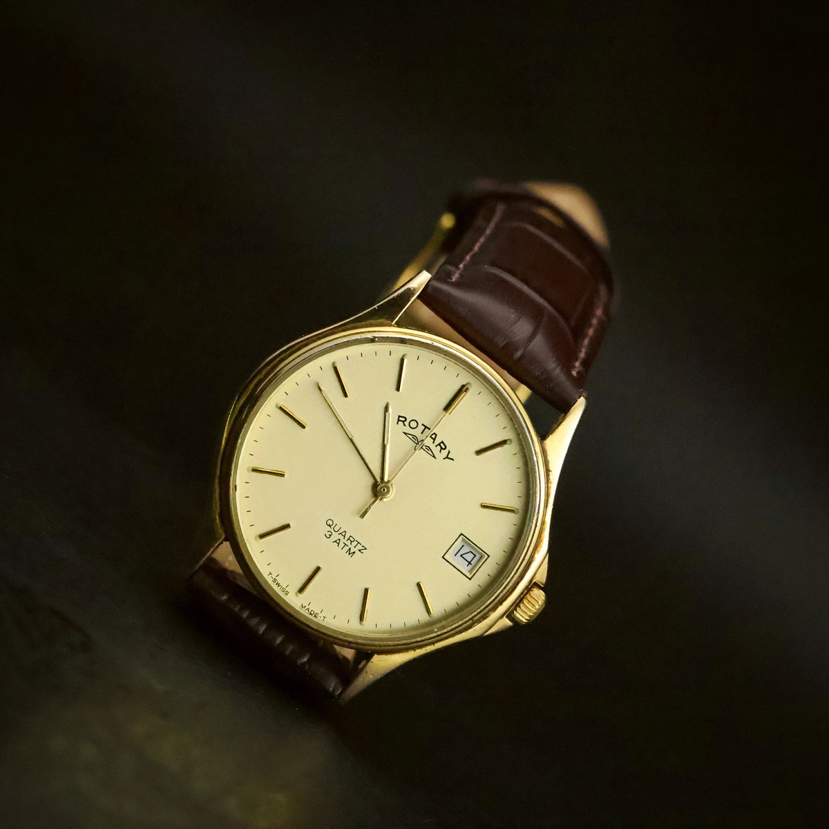 Rotary Quartz | Champagne Dial | Gold Plated | Boxed with 1988 Stamped Guarantee, view 16