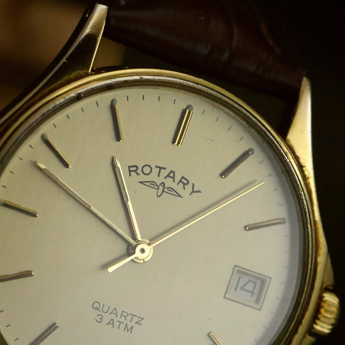 Rotary Quartz | Champagne Dial | Gold Plated | Boxed with 1988 Stamped Guarantee, view 17