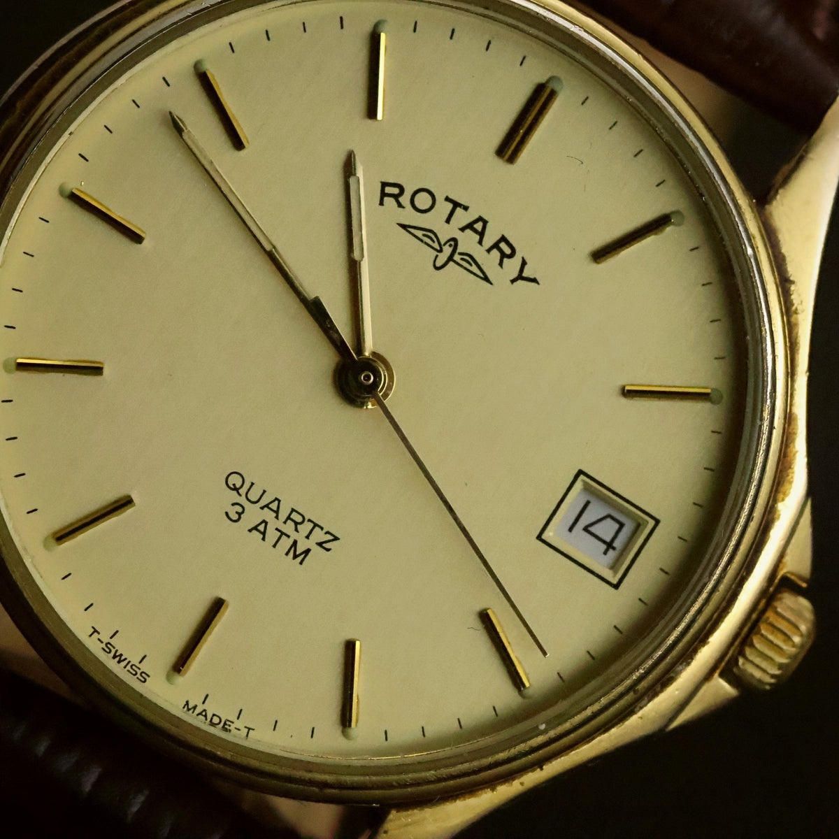Rotary Quartz | Champagne Dial | Gold Plated | Boxed with 1988 Stamped Guarantee, view 20