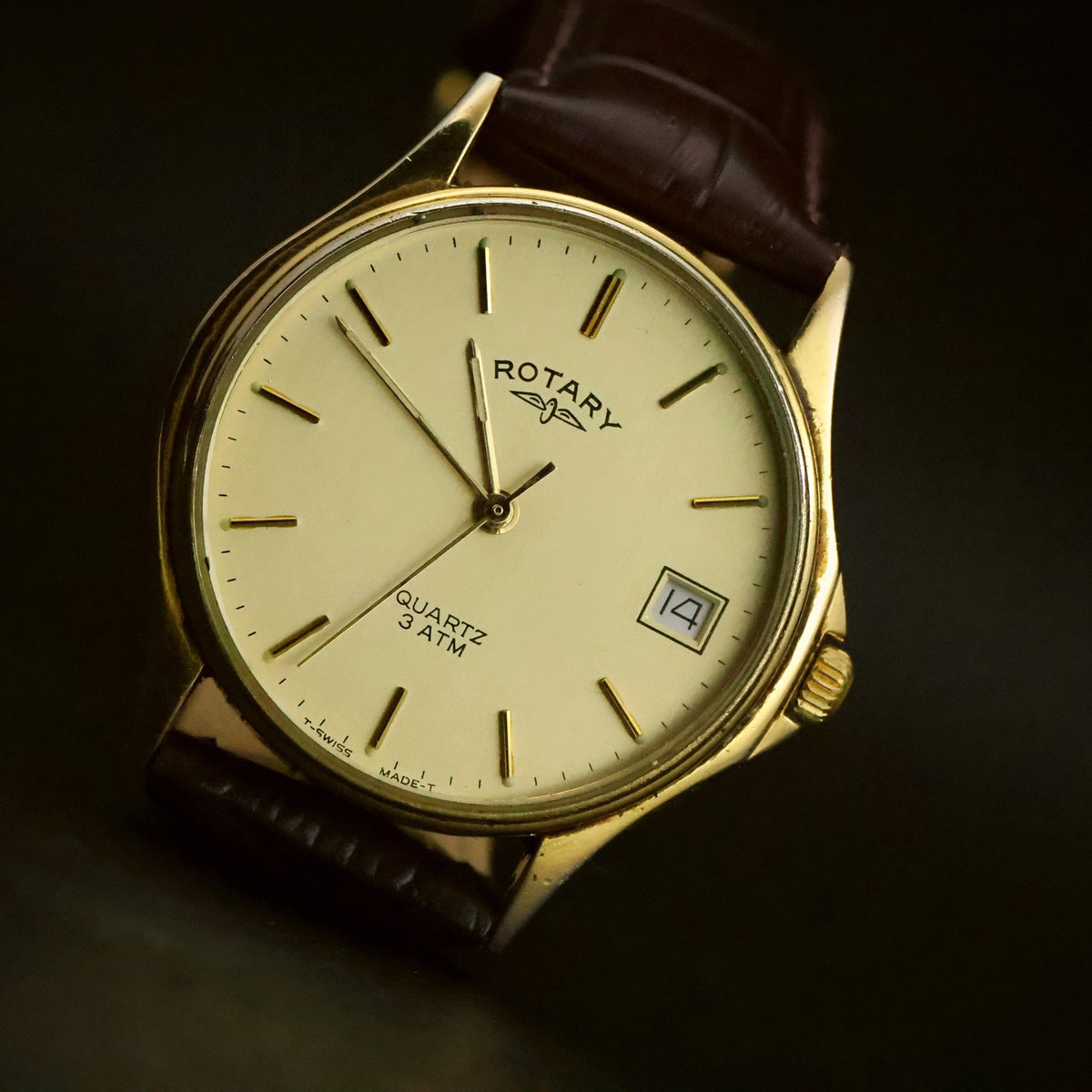 Rotary Quartz | Champagne Dial | Gold Plated | Boxed with 1988 Stamped Guarantee, view 22