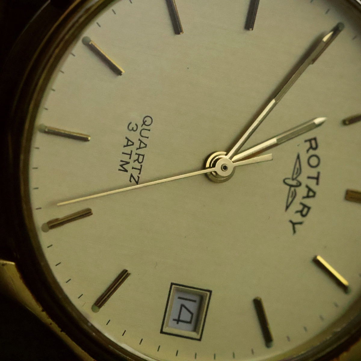 Rotary Quartz | Champagne Dial | Gold Plated | Boxed with 1988 Stamped Guarantee, view 25
