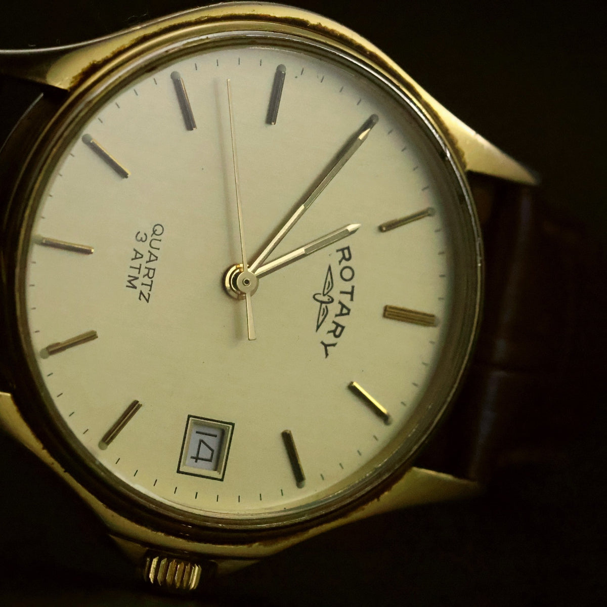 Rotary Quartz | Champagne Dial | Gold Plated | Boxed with 1988 Stamped Guarantee, view 28