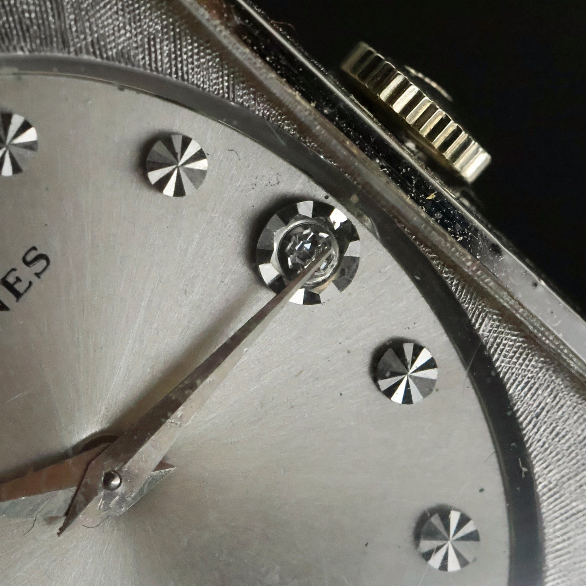 Longines Diamond Dial | White Gold Filled Square | Kestenmade Mesh | Wittnauer Box and Guarantee, view 33