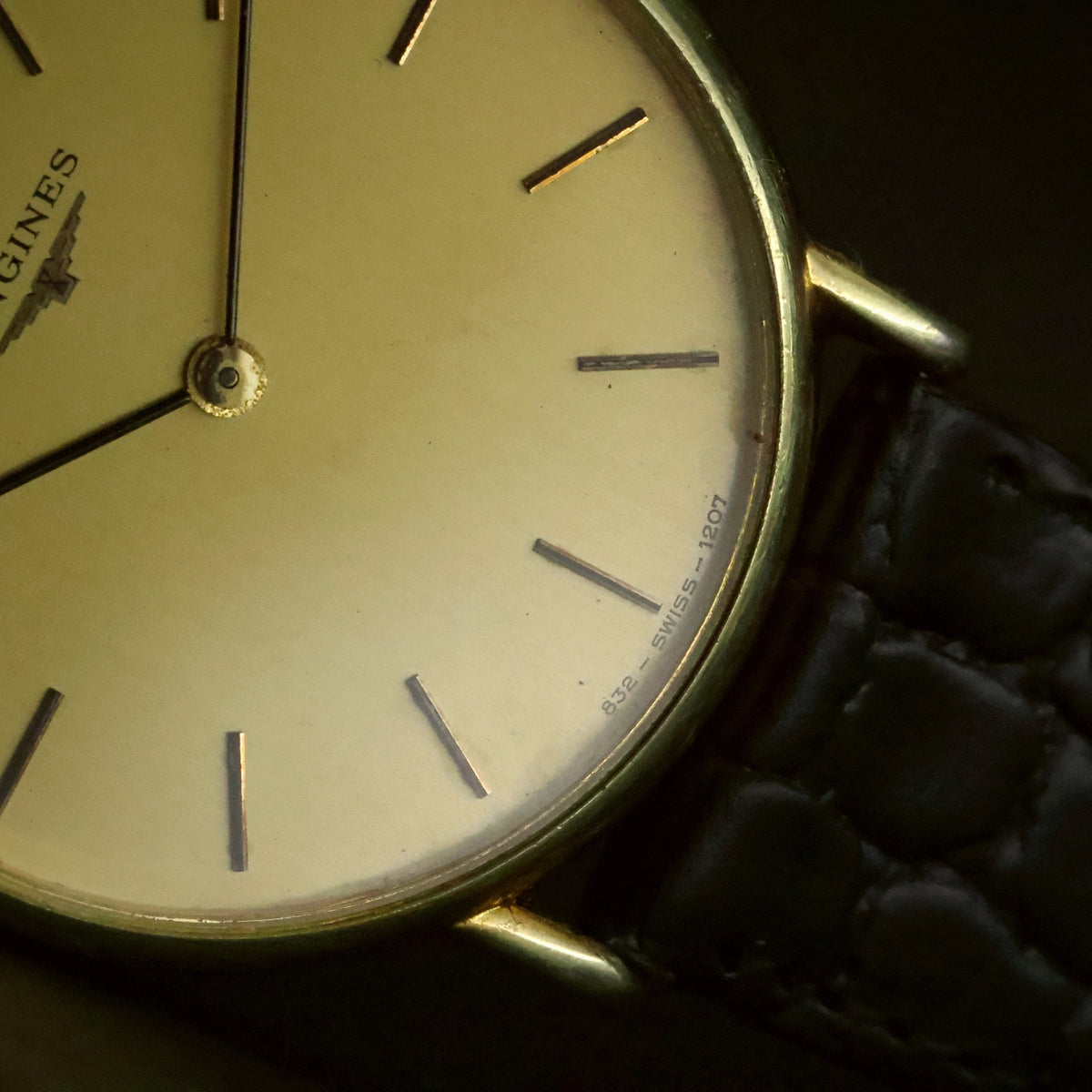 Longines Ultra-Thin Quartz | Champagne Dial | Gold Plated | Full Set with 1984 Certificate, view 16