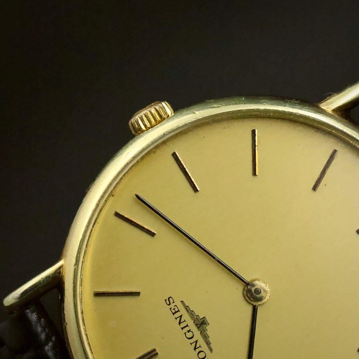 Longines Ultra-Thin Quartz | Champagne Dial | Gold Plated | Full Set with 1984 Certificate, view 20