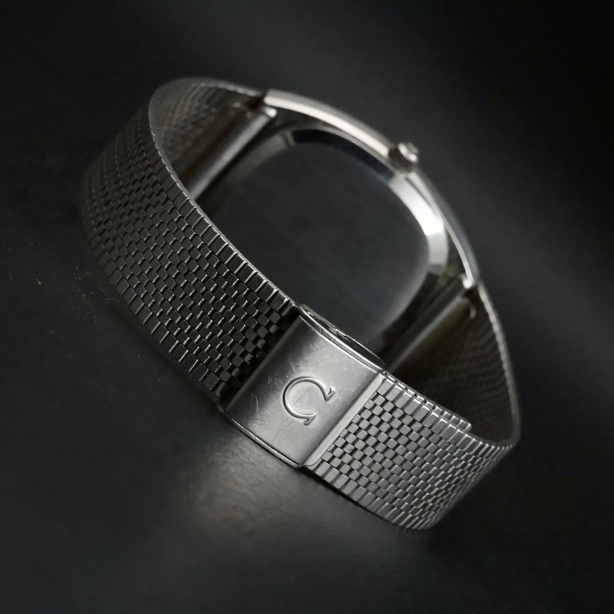 Omega De Ville Quartz | Blue-Grey Dial | Steel TV Case | Omega Bracelet | Boxed, view 25