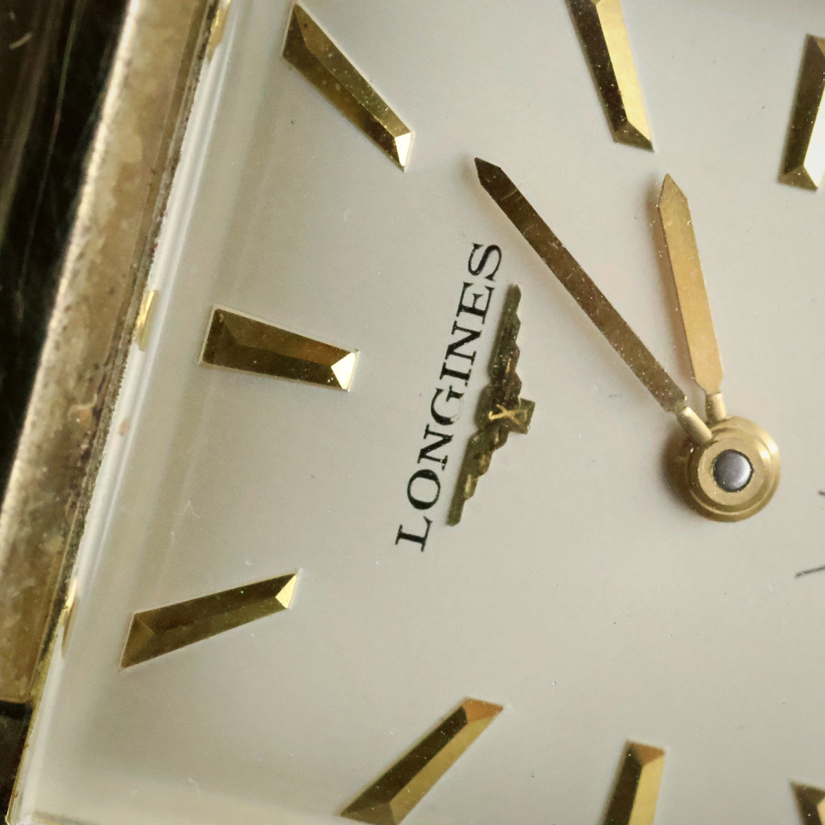 Longines Manual Wind | Rectangular 10K Gold Filled | Hooded Lugs | Sub Seconds, view 4