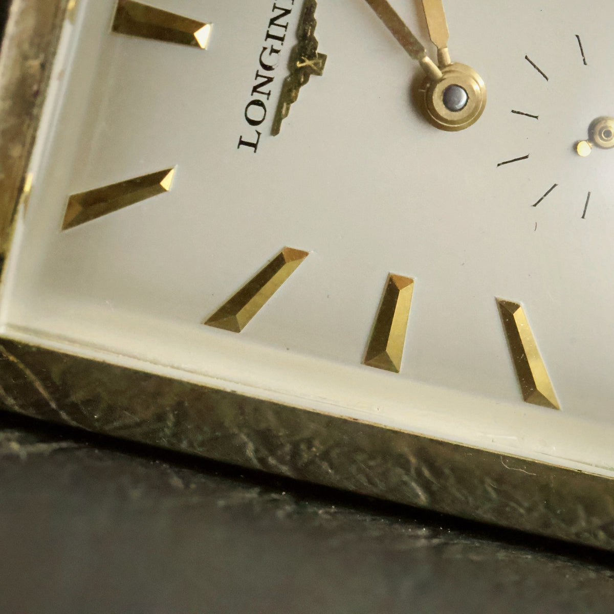 Longines Manual Wind | Rectangular 10K Gold Filled | Hooded Lugs | Sub Seconds, view 7
