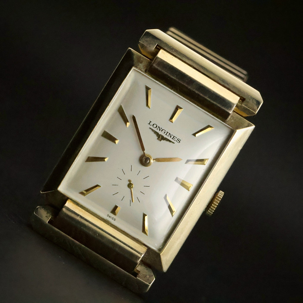 Longines Manual Wind | Rectangular 10K Gold Filled | Hooded Lugs | Sub Seconds, view 23