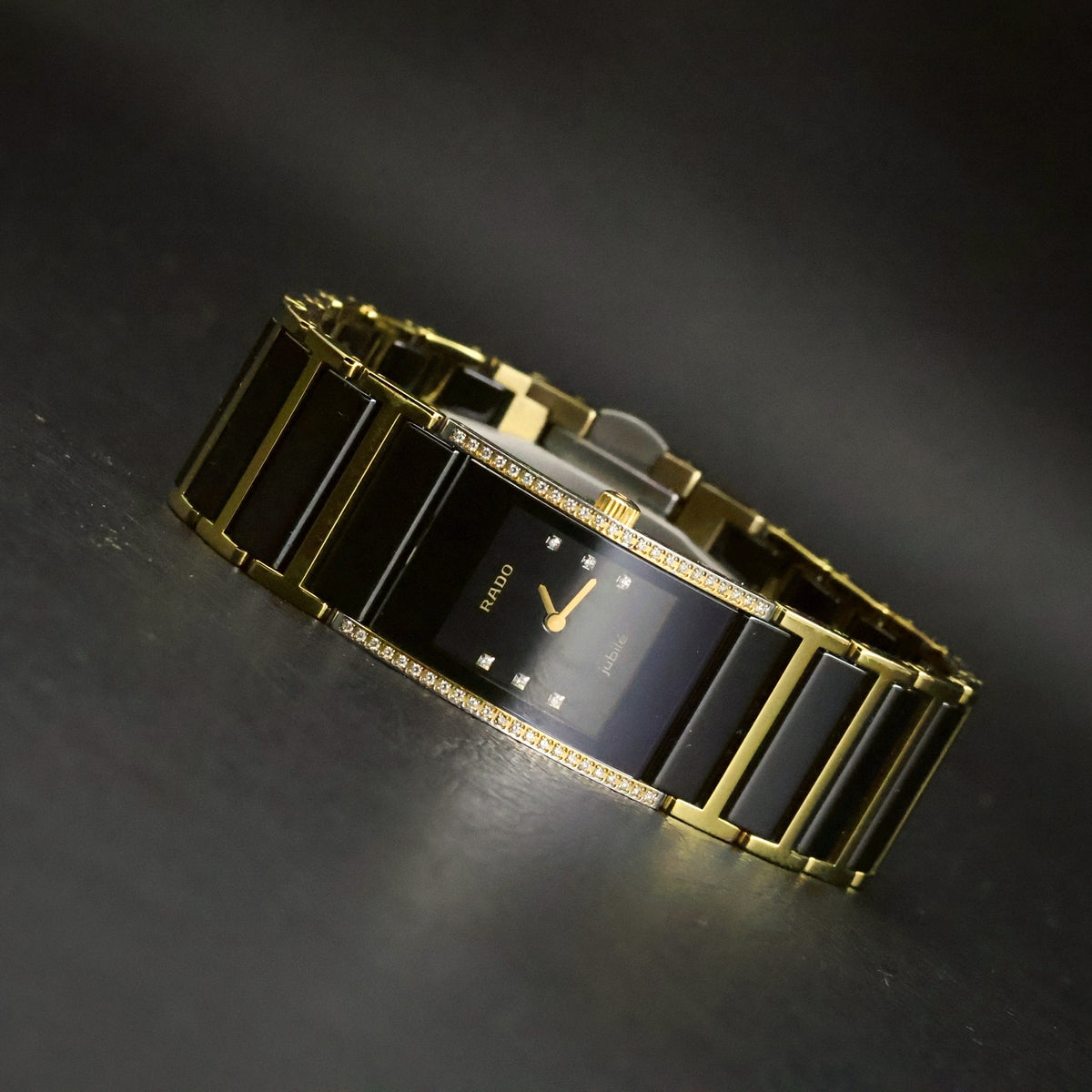 Rado DiaStar Integral Jubile | Black Ceramic | Diamond-Set | Gold PVD, view 1