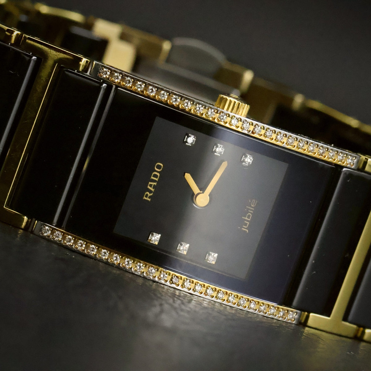Rado DiaStar Integral Jubile | Black Ceramic | Diamond-Set | Gold PVD, view 2