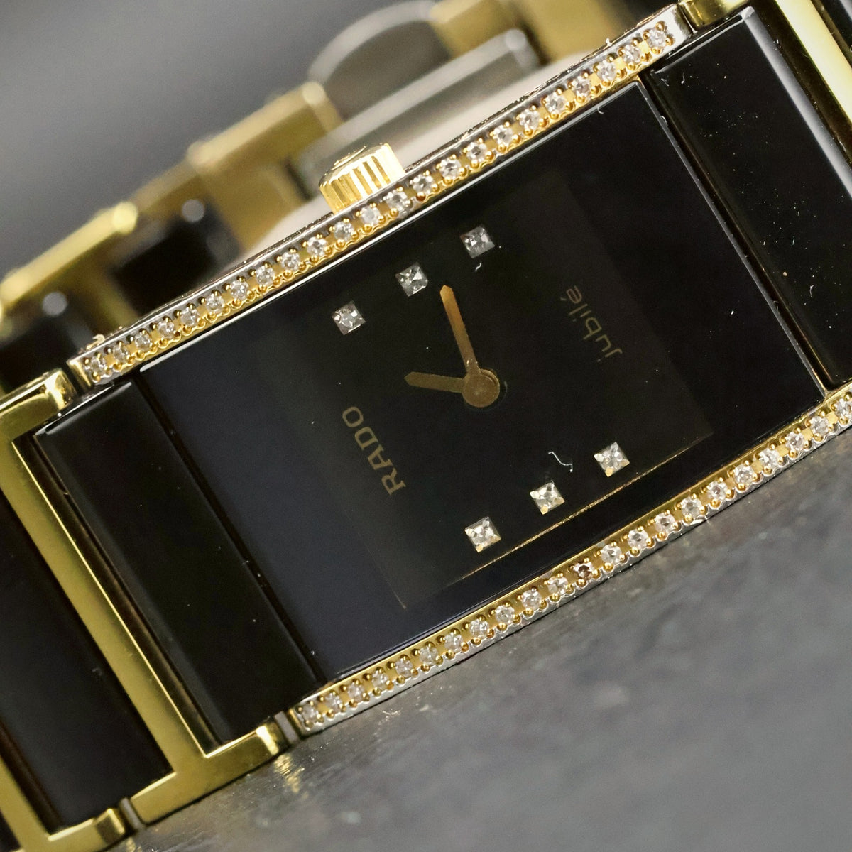 Rado DiaStar Integral Jubile | Black Ceramic | Diamond-Set | Gold PVD, view 10