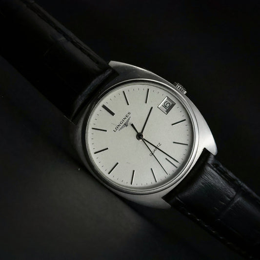 Longines Quartz | Tapisserie Silver Dial | Steel | Calibre L729 | 1980s, view 4