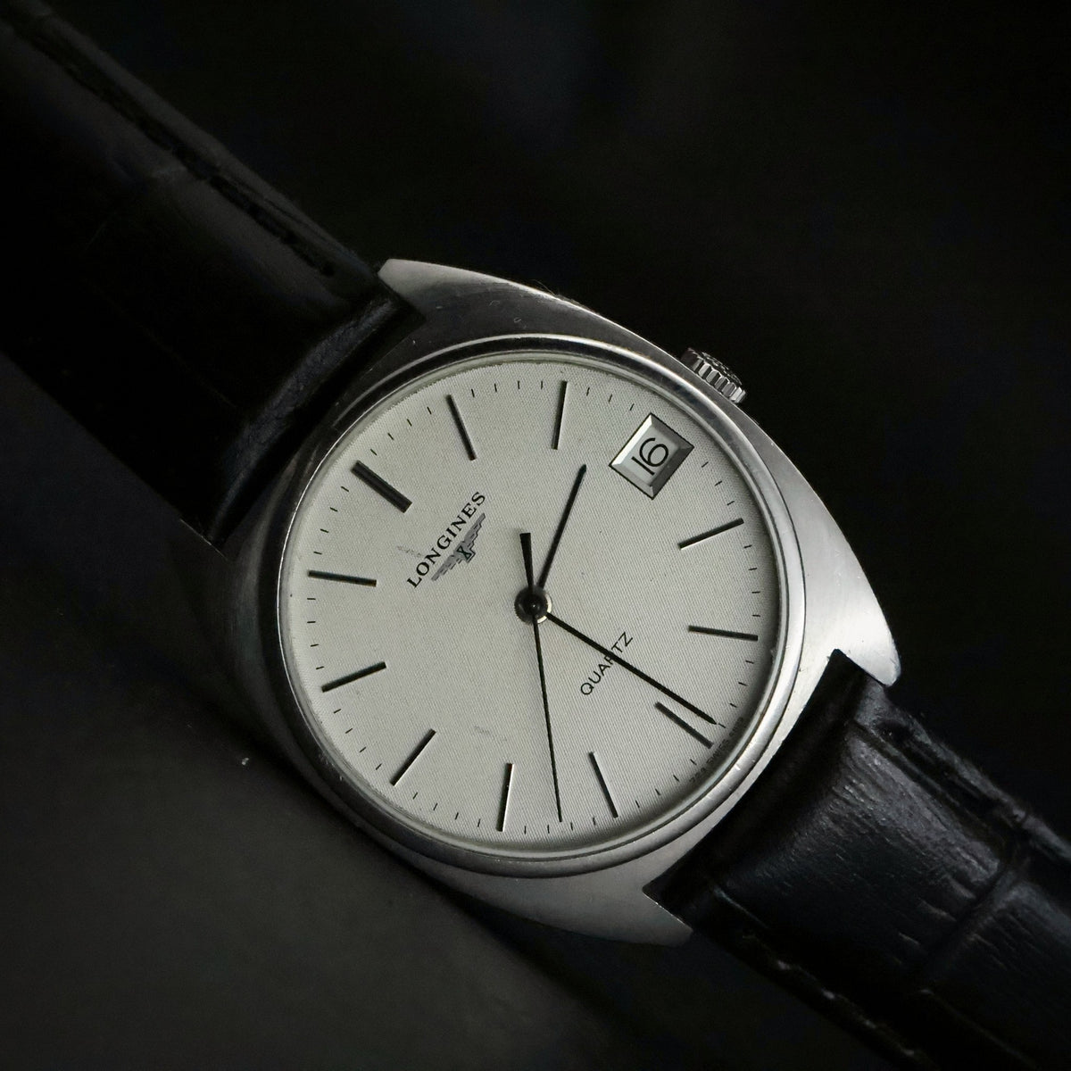Longines Quartz | Tapisserie Silver Dial | Steel | Calibre L729 | 1980s, view 5