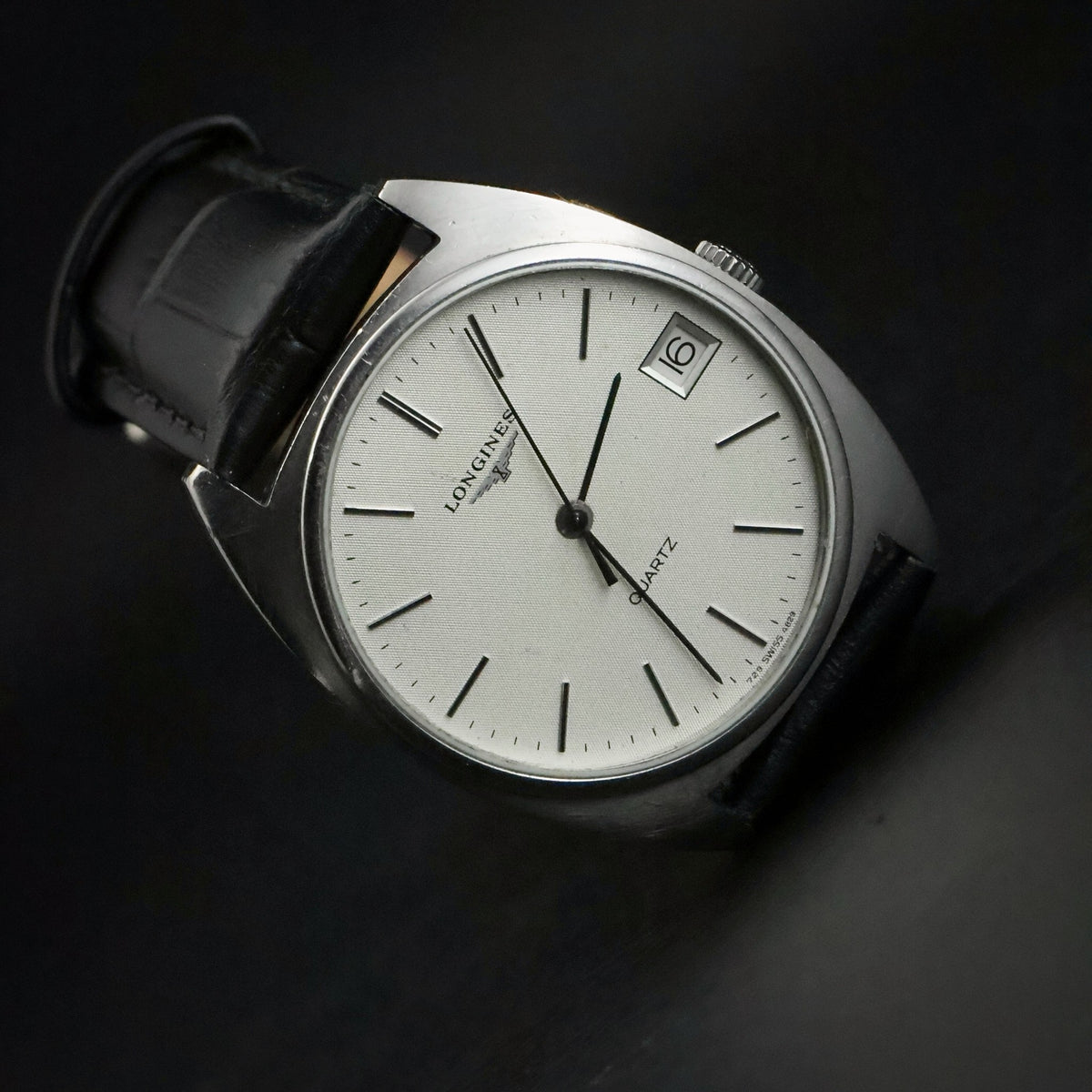 Longines Quartz | Tapisserie Silver Dial | Steel | Calibre L729 | 1980s, view 15