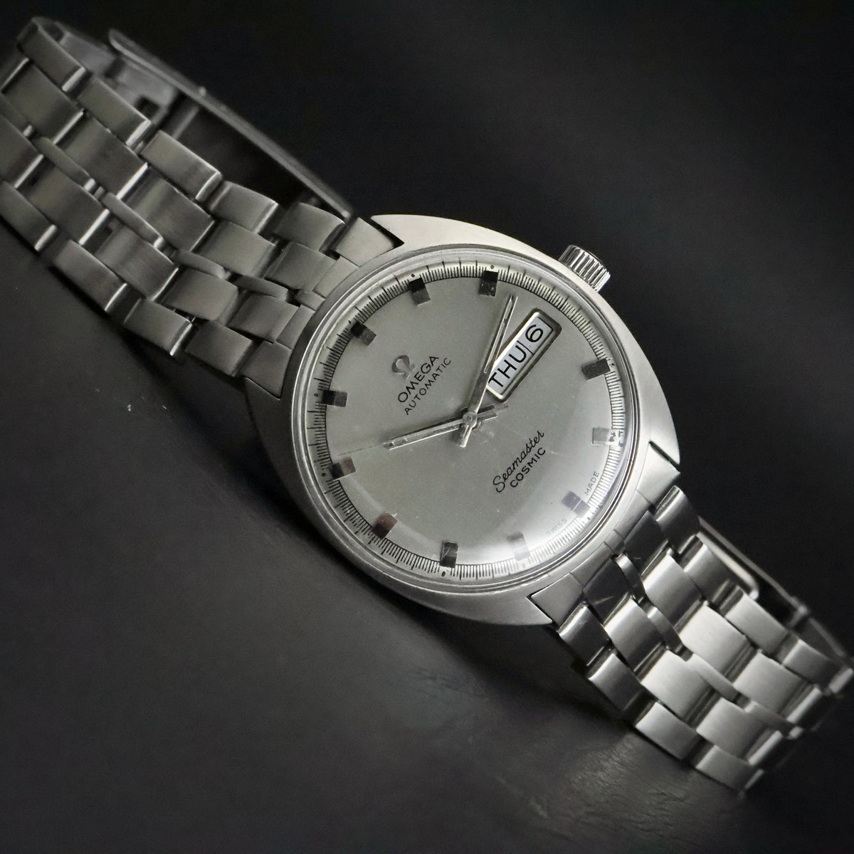 Omega Seamaster Cosmic | Ref 166.036 | Automatic Day-Date | Steel | Omega Bracelet, view 4