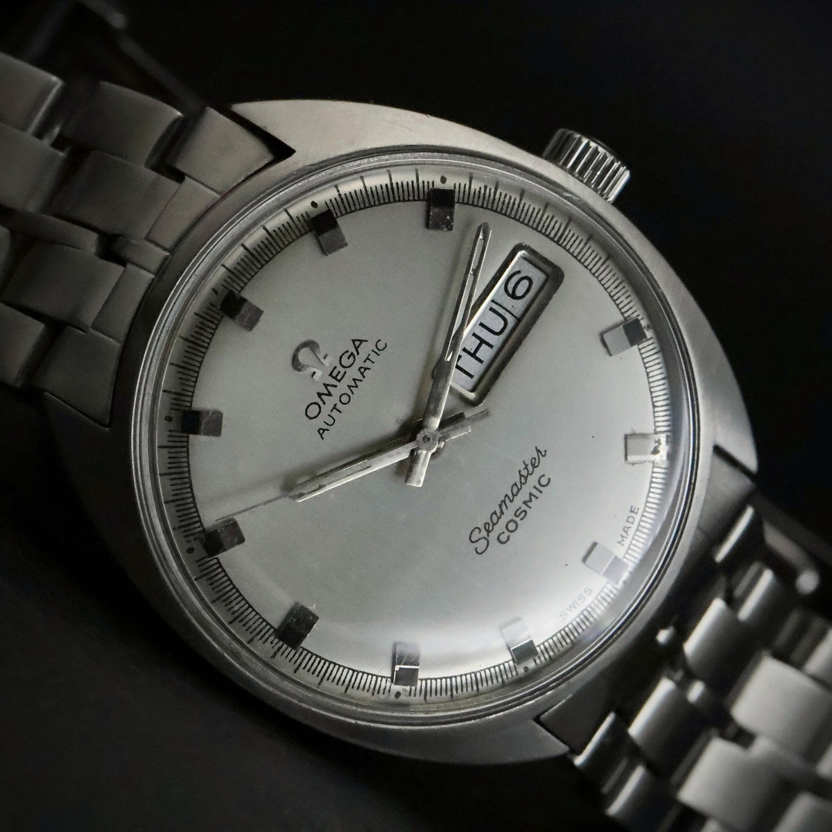 Omega Seamaster Cosmic | Ref 166.036 | Automatic Day-Date | Steel | Omega Bracelet, view 5