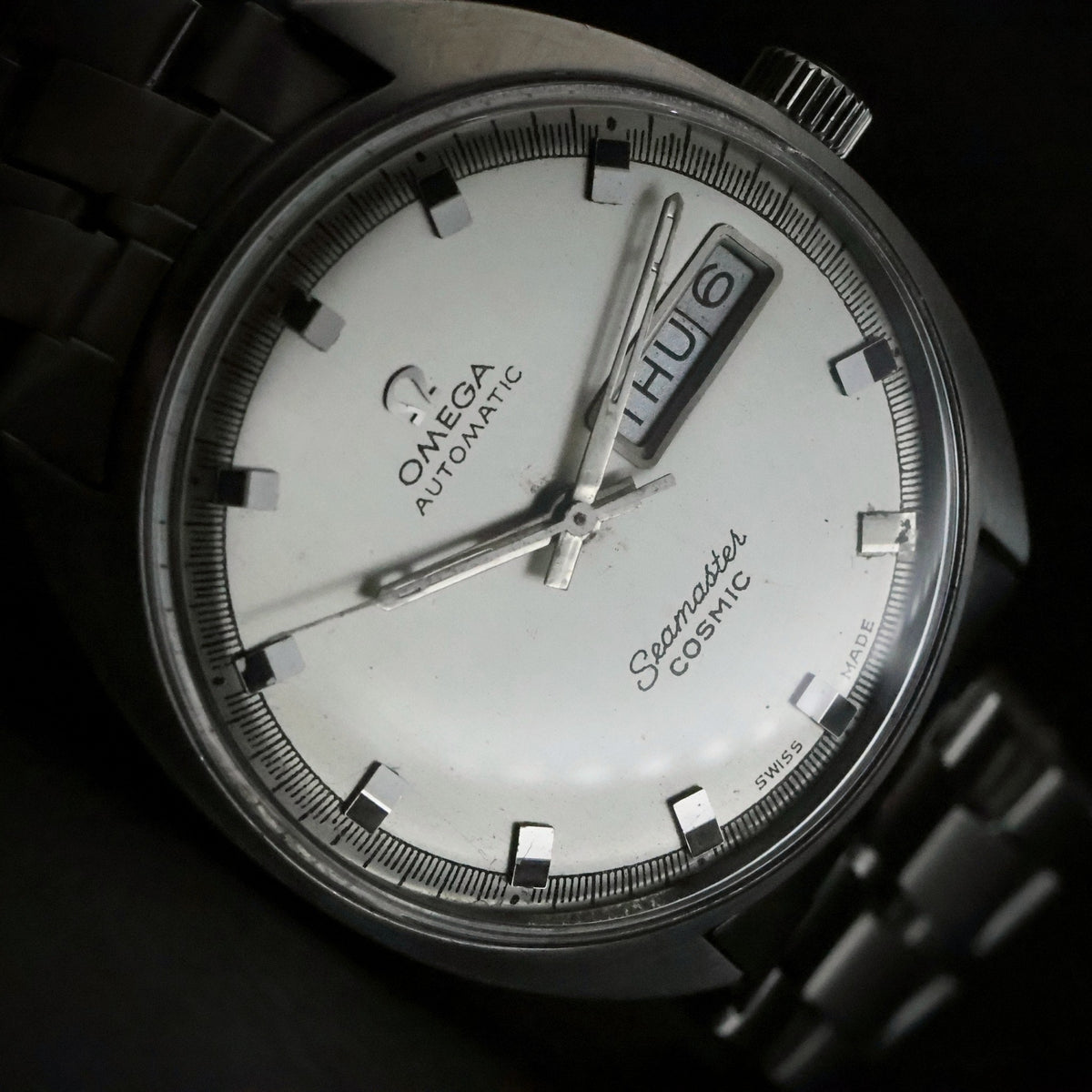 Omega Seamaster Cosmic | Ref 166.036 | Automatic Day-Date | Steel | Omega Bracelet, view 9