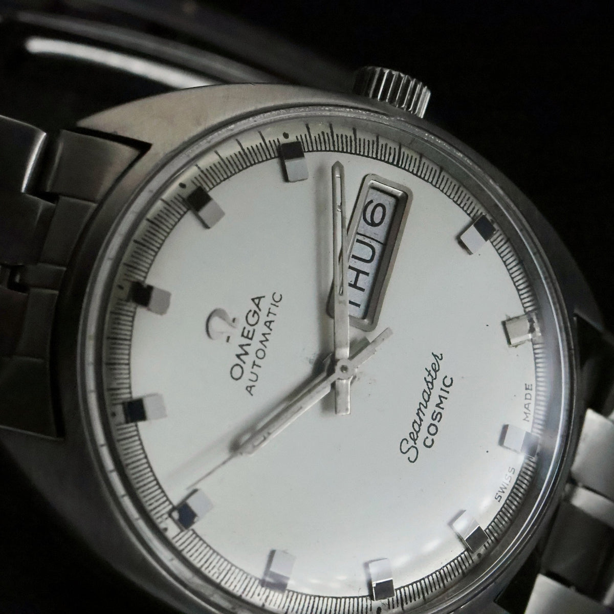 Omega Seamaster Cosmic | Ref 166.036 | Automatic Day-Date | Steel | Omega Bracelet, view 17