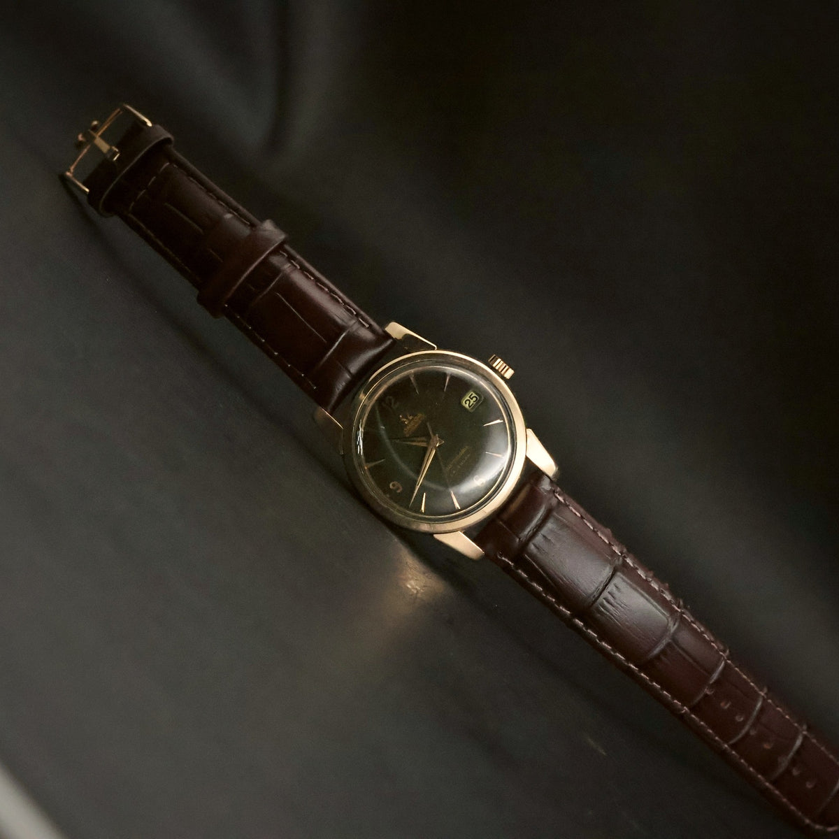 Omega Seamaster Calendar | Black Dial | Rose Gold-Tone | Automatic Date | 1950s, view 2